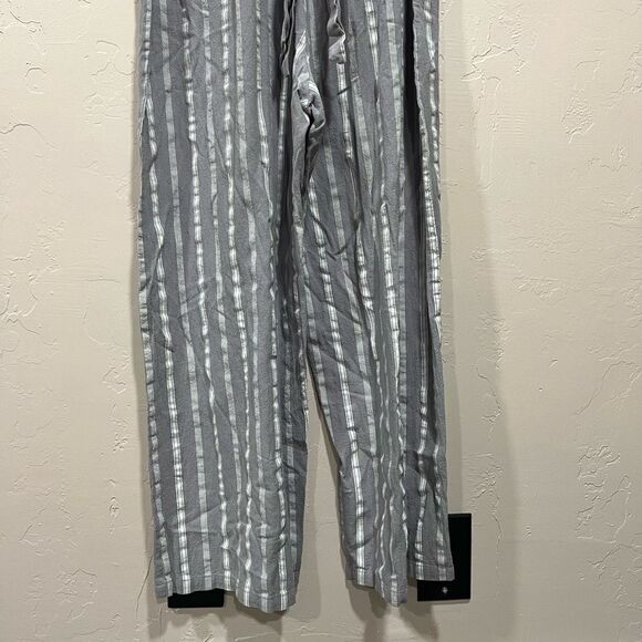 Grey Striped Jumpsuit- Medium - Picture 8 of 9
